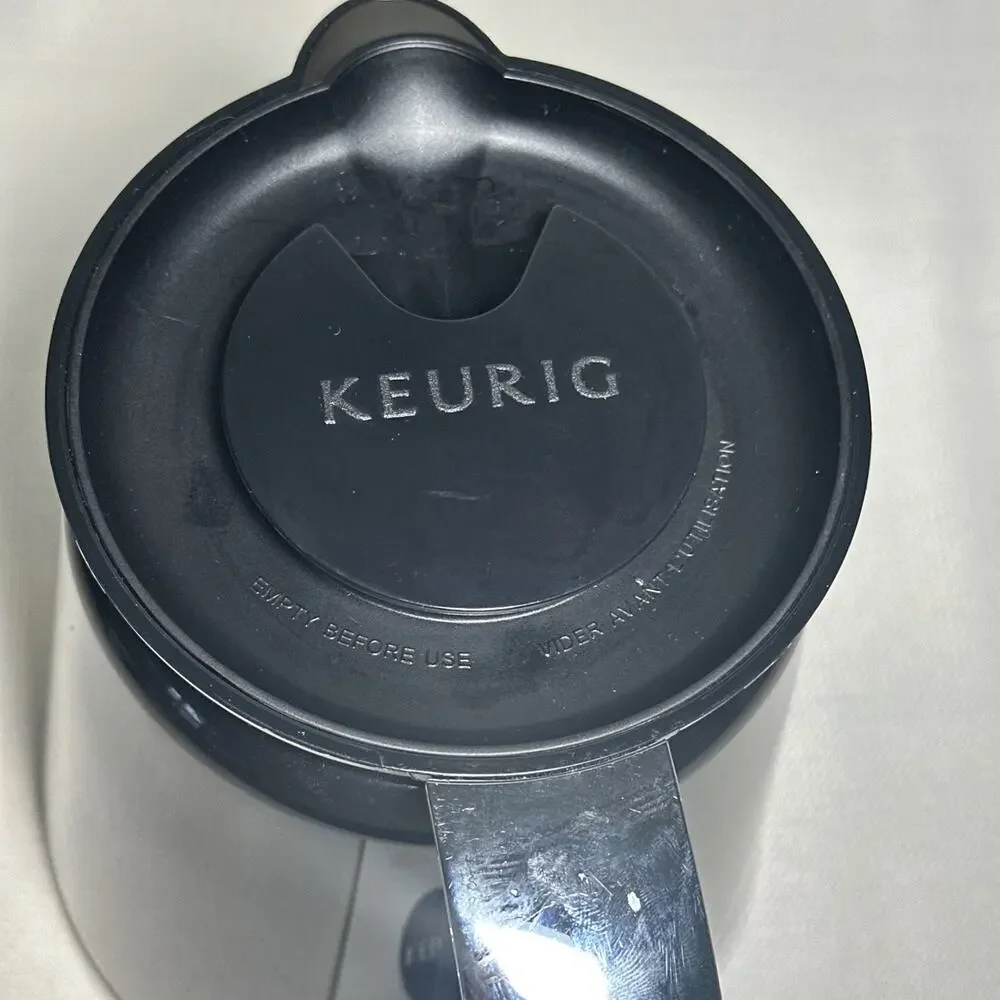 Keurig 2.0 4-Cup Coffee Carafe Pot K300 K400 K450 K500 Black Silver ~Never Used~